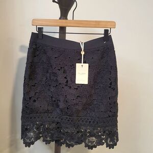 Ted Baker Navy Lace Skirt
